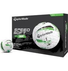 М'ячі для гольфу Taylor Made SpeedSoft 12 шт, біло-зелений