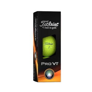 М'ячі для гольфу Titleist Pro V1 3 шт, жовті