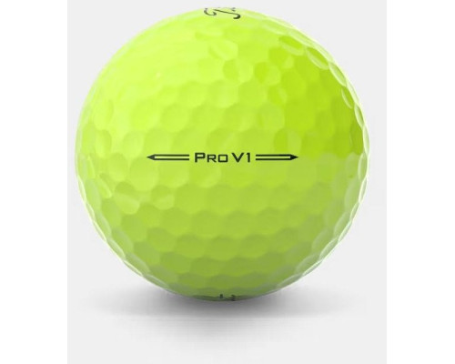 М'ячі для гольфу Titleist Pro V1 3 шт, жовті М'ячі для гольфу Titleist Pro V1 3 шт, жовті