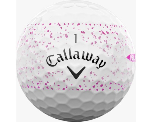 М'ячі для гольфу Callaway Supersoft Splatter 360,  2025 12, біло-рожеві М'ячі для гольфу Callaway Supersoft Splatter 360,  2025 12, біло-рожеві