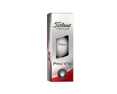 М'ячі для гольфу Titleist Pro V1х 3 шт, білі М'ячі для гольфу Titleist Pro V1х 3 шт, білі