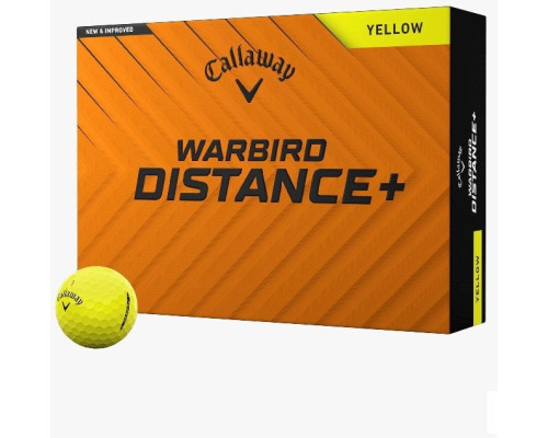 М'ячі для гольфу Callaway Warbird 12 шт, жовті М'ячі для гольфу Callaway Warbird 12 шт, жовті