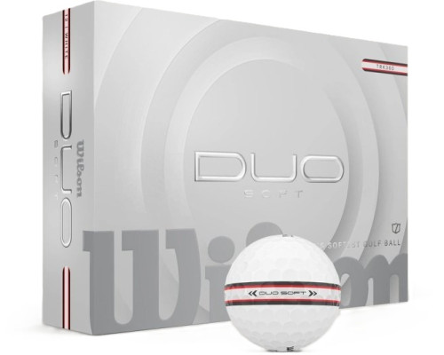 М'ячі для гольфу Wilson Staff Duo Soft 2025 TRK360 12 шт, білі М'ячі для гольфу Wilson Staff Duo Soft 2025 TRK360 12 шт, білі