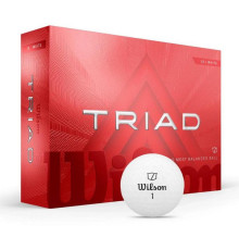 М'ячі для гольфу Wilson TRIAD 12 шт, білі