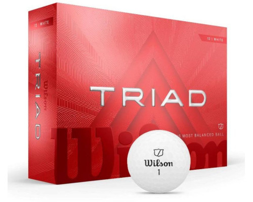 М'ячі для гольфу Wilson TRIAD 12 шт, білі