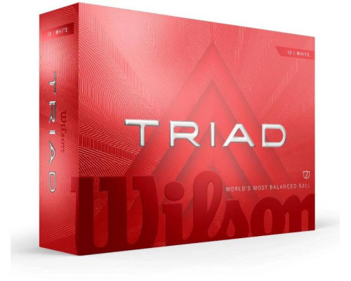 М'ячі для гольфу Wilson TRIAD 12 шт, білі