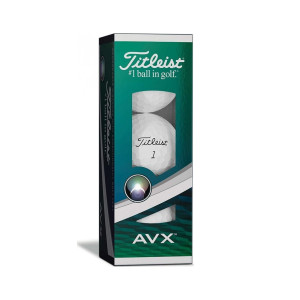 М'ячі для гольфу Titleist AVX 3 шт, білі