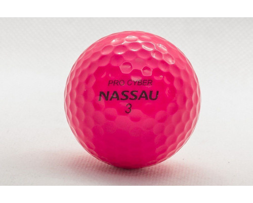 М'ячі для гольфу Nassau Pro Cyber 12 шт, рожеві