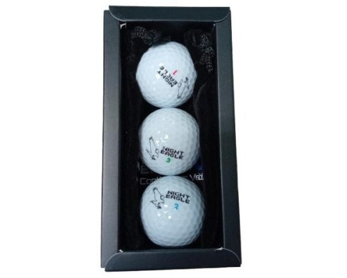 М'ячі для гольфу Premier Glow Night Eagle Led 3 шт, білі М'ячі для гольфу Premier Glow Night Eagle Led 3 шт, білі