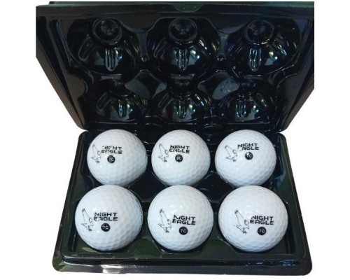 М'ячі для гольфу Premier Glow Night Eagle Led 6 шт, білі М'ячі для гольфу Premier Glow Night Eagle Led 6 шт, білі