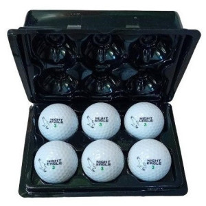 М'ячі для гольфу Premier Glow Night Eagle Led 6 шт, біло-зелені