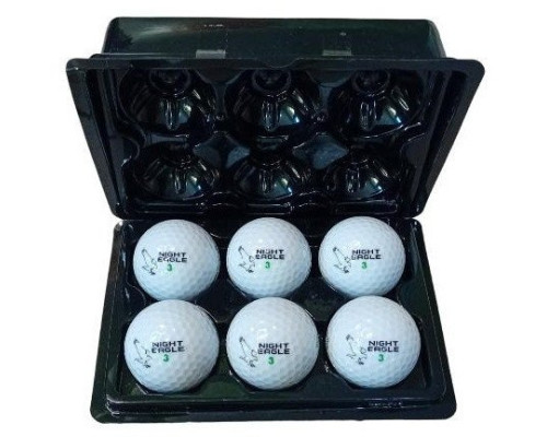 М'ячі для гольфу Premier Glow Night Eagle Led 6 шт, біло-зелені М'ячі для гольфу Premier Glow Night Eagle Led 6 шт, біло-зелені