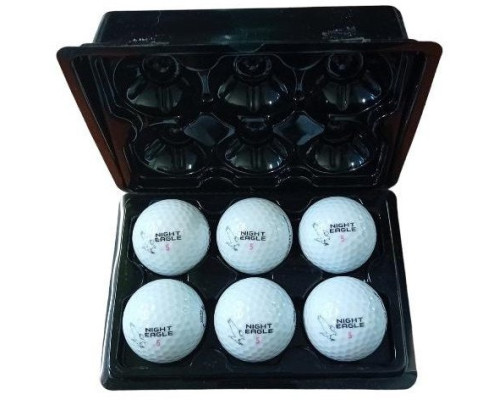 М'ячі для гольфу Premier Glow Night Eagle Led 6 шт, біло-рожеві М'ячі для гольфу Premier Glow Night Eagle Led 6 шт, біло-рожеві