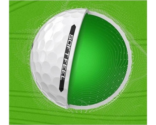 М'ячі для гольфу Srixon Soft Feel 12 шт, білі