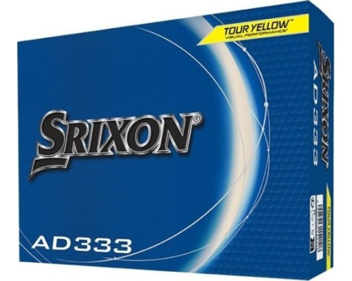 М'ячі для гольфу Srixon AD333 12 шт, жовті М'ячі для гольфу Srixon AD333 12 шт, жовті