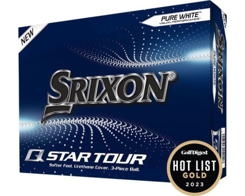 М'ячі для гольфу Srixon Q-Star Tour5 12 шт, білі М'ячі для гольфу Srixon Q-Star Tour5 12 шт, білі