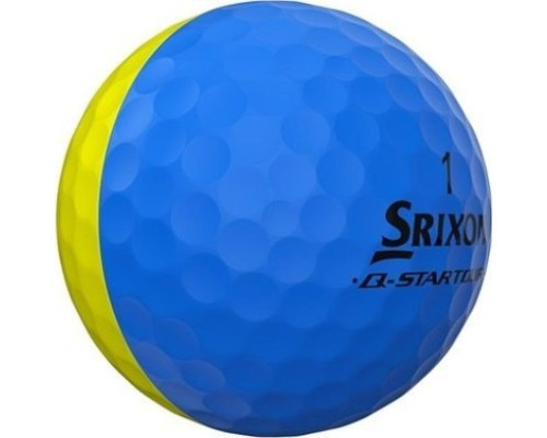 М'ячі для гольфу Srixon Q-Star Tour Divide 12 шт, жовто-блакитні М'ячі для гольфу Srixon Q-Star Tour Divide 12 шт, жовто-блакитні