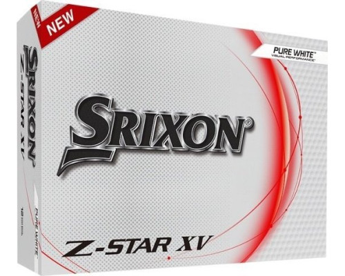 М'ячі для гольфу Srixon Z-Star XV 12 шт, білі М'ячі для гольфу Srixon Z-Star XV 12 шт, білі