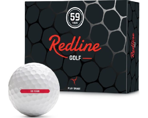 М'ячі для гольфу Redline 59 Tour 12 шт, білі М'ячі для гольфу Redline 59 Tour 12 шт, білі