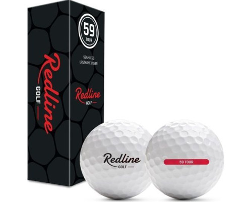 М'ячі для гольфу Redline 59 Tour 12 шт, білі М'ячі для гольфу Redline 59 Tour 12 шт, білі