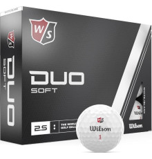 М'ячі для гольфу Wilson Staff Duo Soft 12 шт, білі