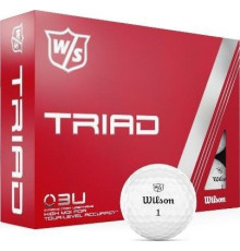 М'ячі для гольфу Wilson Staff TRIAD 12 шт, білі