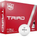 М'ячі для гольфу Wilson Staff TRIAD 12 шт, білі