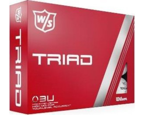 М'ячі для гольфу Wilson Staff TRIAD 12 шт, білі М'ячі для гольфу Wilson Staff TRIAD 12 шт, білі