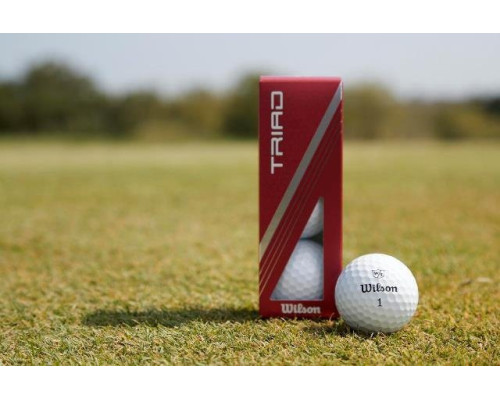 М'ячі для гольфу Wilson Staff TRIAD 12 шт, білі М'ячі для гольфу Wilson Staff TRIAD 12 шт, білі
