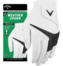 Рукавички для гольфу Callaway Weather Spann р. M-L, біло-чорні
