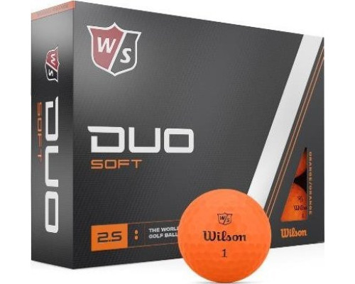 М'ячі для гольфу Wilson Staff Duo Soft 12 шт, помаранчеві М'ячі для гольфу Wilson Staff Duo Soft 12 шт, помаранчеві