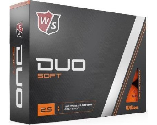 М'ячі для гольфу Wilson Staff Duo Soft 12 шт, помаранчеві М'ячі для гольфу Wilson Staff Duo Soft 12 шт, помаранчеві