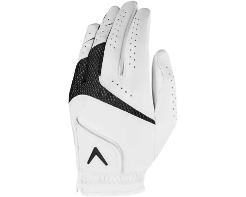 Рукавички для гольфу Callaway Weather Spann MLH р. L 2 шт, біло-чорні Рукавички для гольфу Callaway Weather Spann MLH р. L 2 шт, біло-чорні