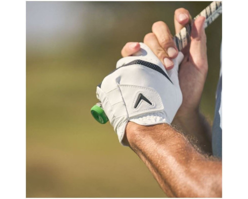 Рукавички для гольфу Callaway Weather Spann MLH р. XL 2 шт, біло-чорні Рукавички для гольфу Callaway Weather Spann MLH р. XL 2 шт, біло-чорні