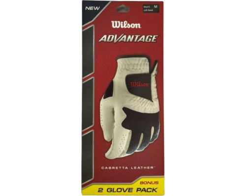 Рукавички для гольфу Wilson Advantage MLH р. XL, біло-чорні Рукавички для гольфу Wilson Advantage MLH р. XL, біло-чорні