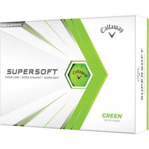 М'ячі для гольфу Callaway Supersoft 12 шт, зелені