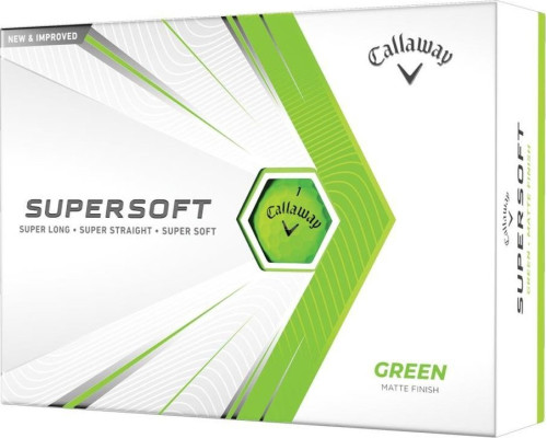 М'ячі для гольфу Callaway Supersoft 12 шт, зелені