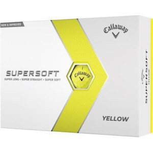 М'ячі для гольфу Callaway Supersoft 2023 12 шт, жовті