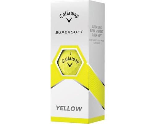 М'ячі для гольфу Callaway Supersoft 2023 12 шт, жовті