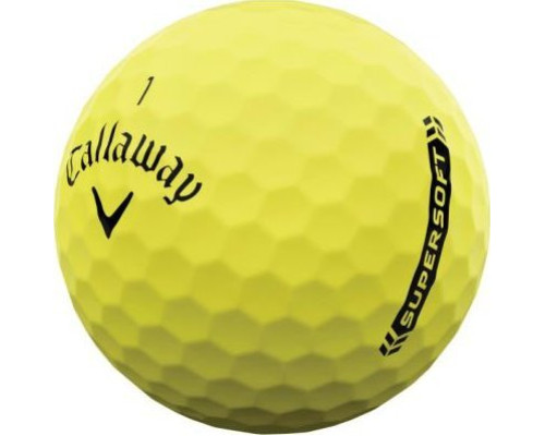М'ячі для гольфу Callaway Supersoft 2023 12 шт, жовті