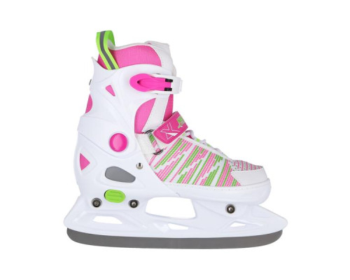 Ковзани хокейні Nils Extreme NH2255 розмір L 40-43, біло-рожеві