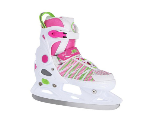 Ковзани хокейні Nils Extreme NH2255 розмір L 40-43, біло-рожеві