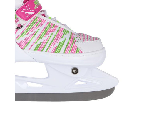 Ковзани хокейні Nils Extreme NH2255 розмір L 40-43, біло-рожеві