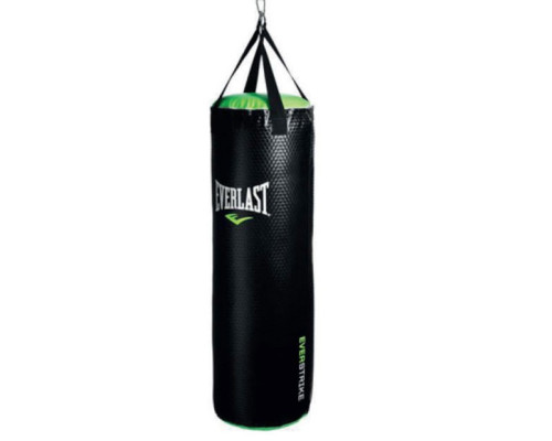 Мішок боксерський Everlast Heavy 420324, чорно-зелена