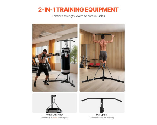 Стійка для боксерського мішка VEVOR, чорна