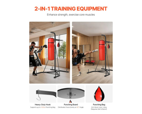 Стійка для боксерського мішка VEVOR, чорна