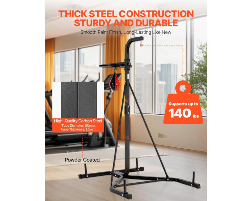 Стійка для боксерського мішка VEVOR, чорна