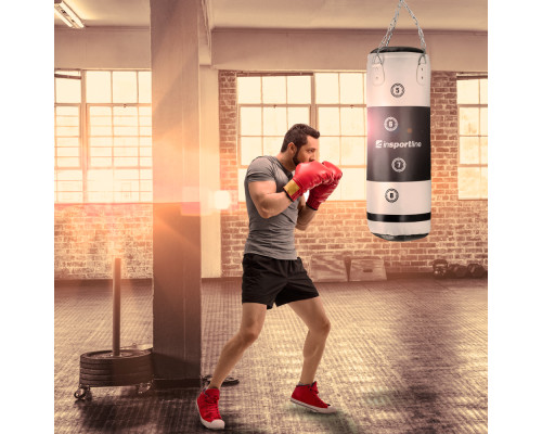 Мішок боксерський inSPORTline Robkin 287845, чорно-сріблястий