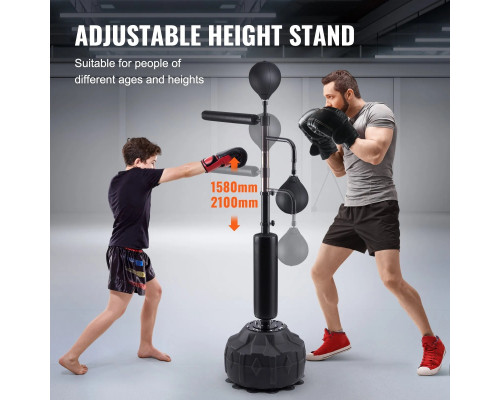 Боксерська груша з підставкою VEVOR, чорна