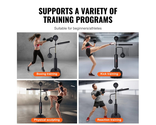 Боксерська груша з підставкою VEVOR, чорна